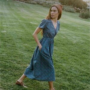 Christy Dawn Dawn Dress XS in Lapis Aster Garden